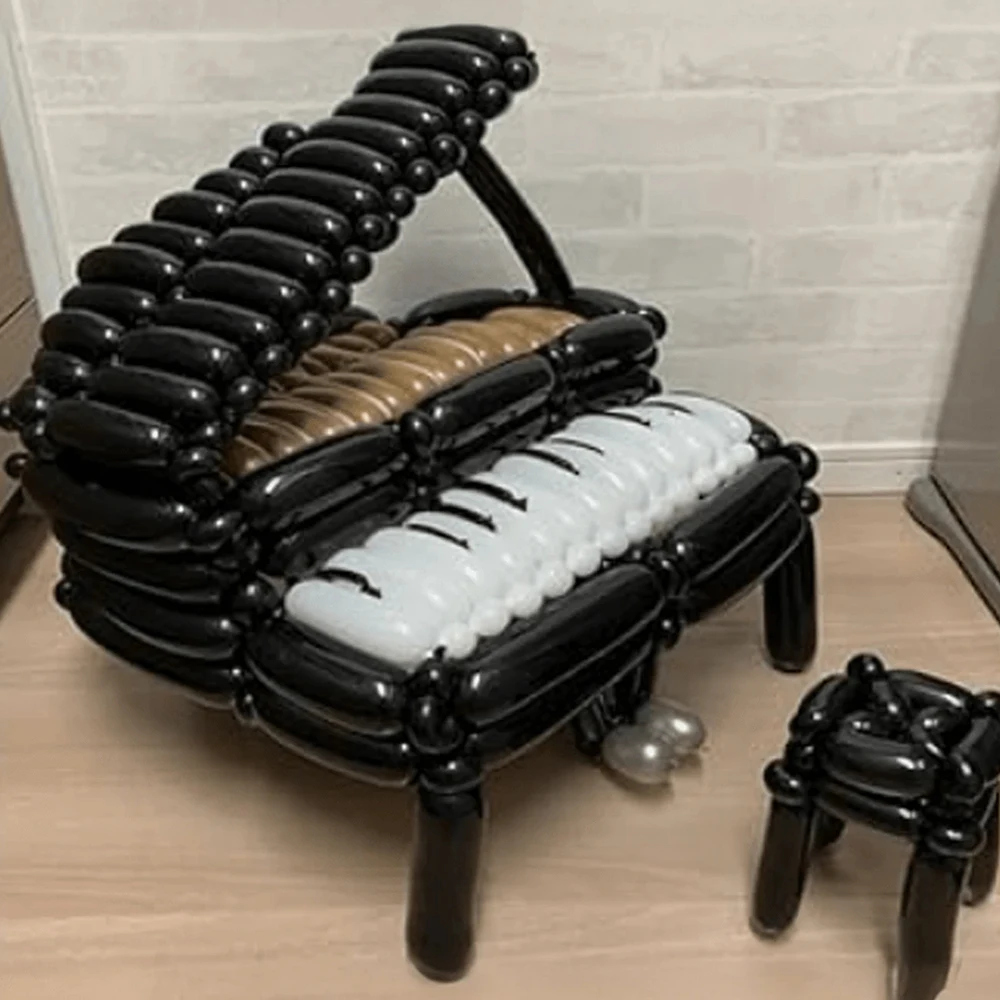 100 قطعة بالونات سوداء بيضاء طويلة وسميكة بالونات ملتوية مناسبة لتزيين حفلات أعياد الميلاد موديل الهالوين