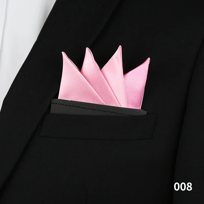 Herren Taschenhandtuch Business Accessoires Anzug Hochzeit Bräutigam Einfarbig Quadratisches Handtuch Taschentuch Brust – Detail 16