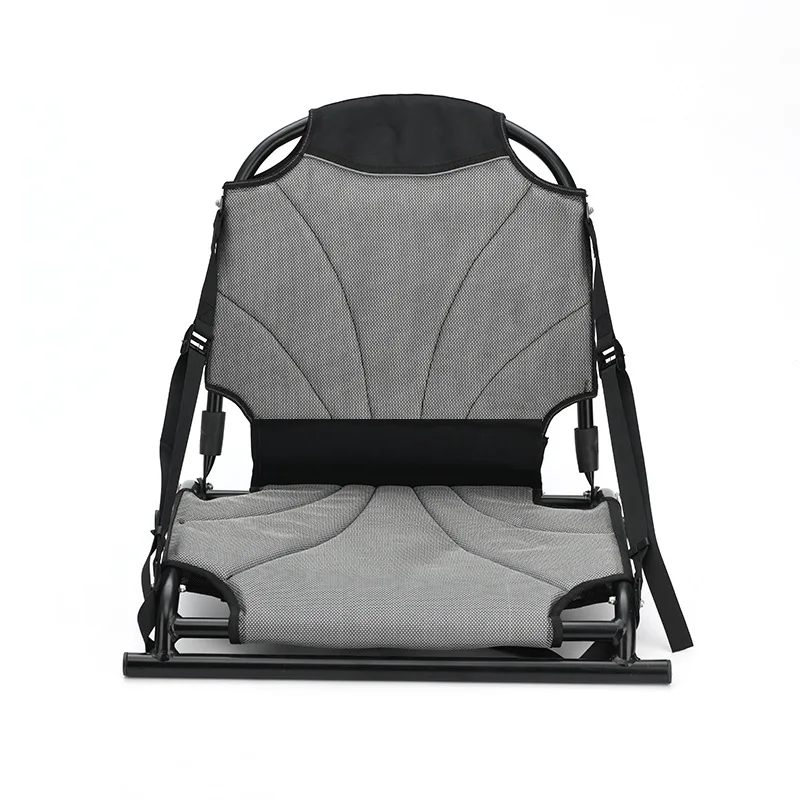 

Paddle Board Kayak Folding Seat Aluminum Breathable Adjustable Platform Boat Inflatable Boat with Mesh Pocket Backrest Chair