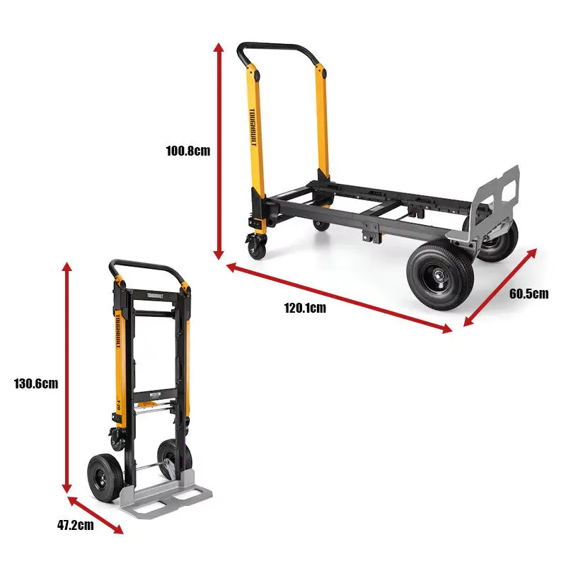 stackable box 2-in-1 hand truck - construction site & outdoor camping gear