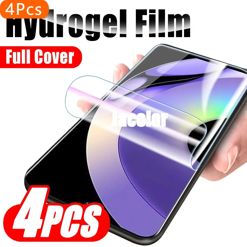 

4PCS Screen Gel Protector For Oppo Realme 10 Pro+ 9 Pro Plus Safety Hydrogel Film For Realme10 Realme9 10Pro Not Tempered Glass