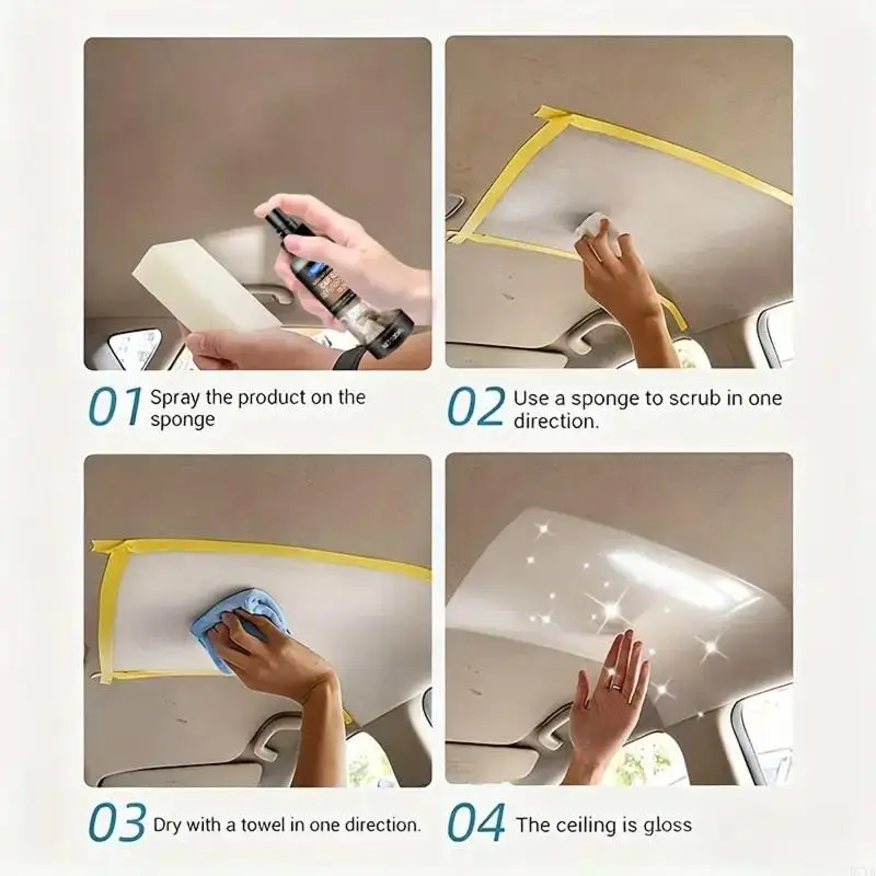 

Многоцелевой автомобильный очиститель салона-распылитель 100 мл для кожи, фланелевой ткани, не требует смывания, пятновыводитель