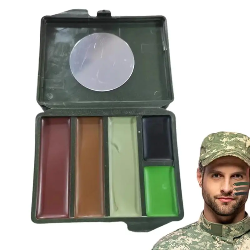 

5 Colors Fans CS Shooting Face Paint Camouflage Oil Men Women Outdoor Military Training Hunting Football Gear