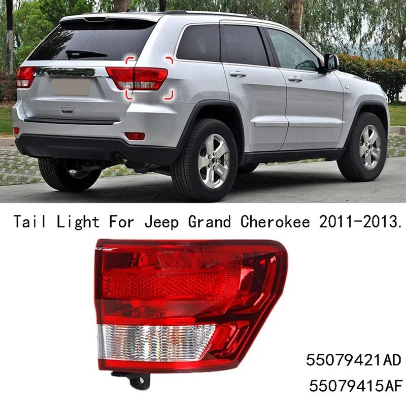 

Tail Light Assembly Rear Brake Taillight Fog Lamp For Jeep Grand Cherokee 2011-2013