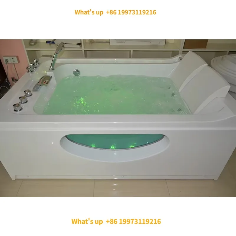 

2026 Hot HS-B287 Rectangular 2 Person Big Size Massage Hot Bathtub with Faucets