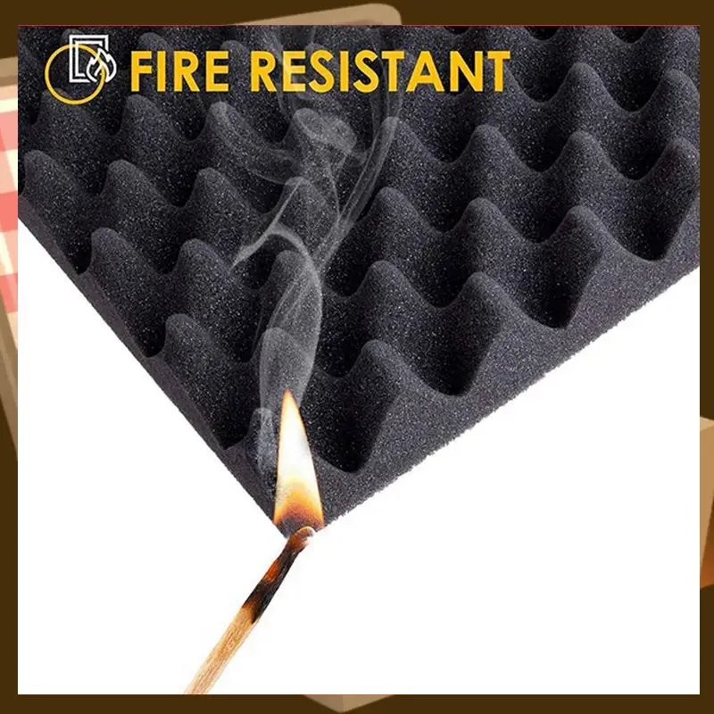 

24 Pack Self Adhesive Acoustic Foam Panels Fireproof Soundproofing Treatment Wall Panel,Reduce Noise Foam For Studio,Etc-AA85