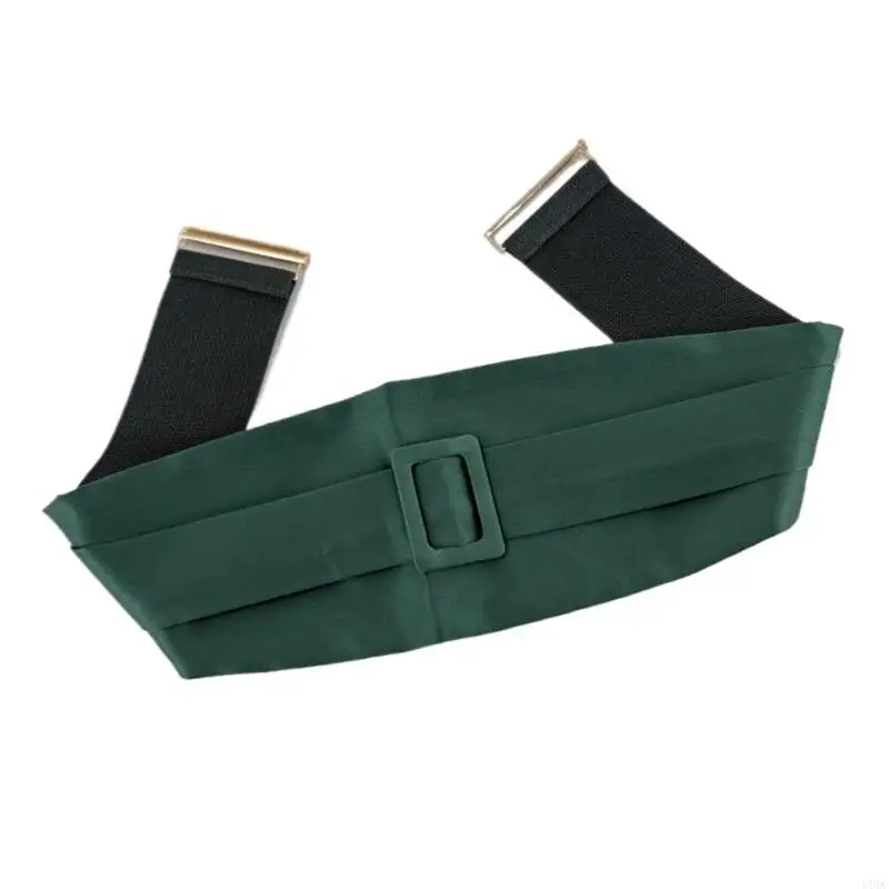 공식 이벤트를위한 다목적 이중 레이어 Waspie 벨트 캐주얼 마모 블랙 그린 Y166