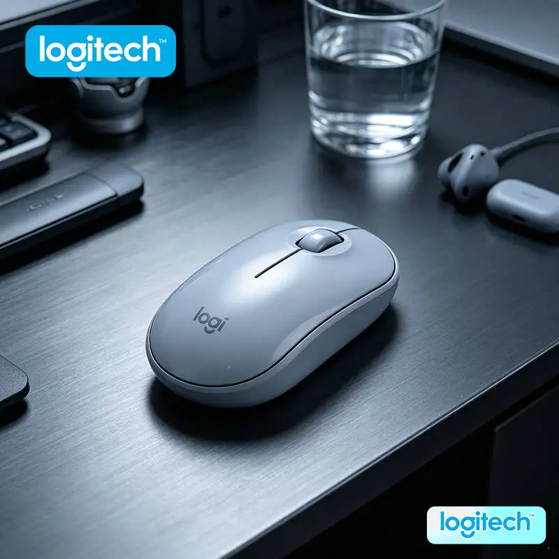 

Logitech M350 Travel Optical Mouse - Slim Body, Silent Clicks, USB Storage, 18-Month Battery, Business Trip On-the-Go Pick