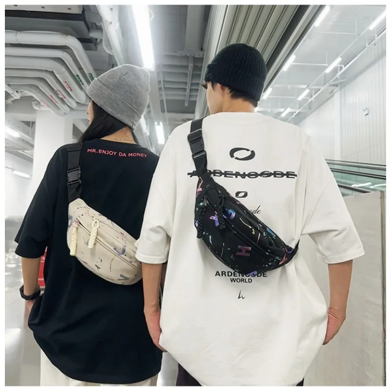 New Fashion Messenger Bag Chest Bag Large Capacity Fanny Pack Sports Outdoor Bag Hiking Bag Cycling Fanny Pack for Men and Women