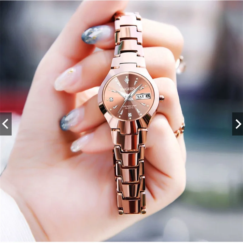 Binbang-reloj de cuarzo ultradelgado, cronógrafo de acero de tungsteno, sencillo y a la moda, resistente al agua, edición coreana, 5808