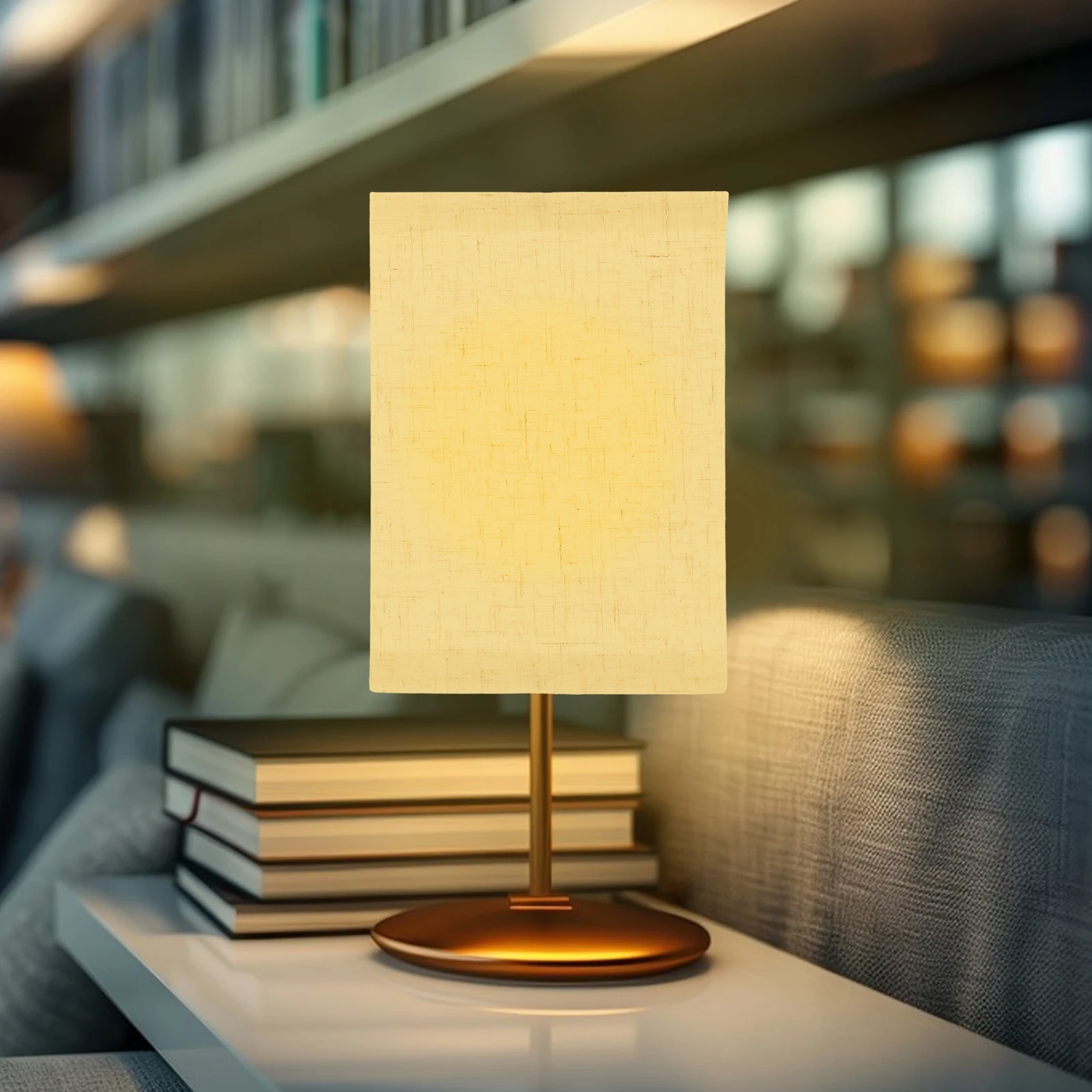 

Square Fabric Lampshade Linen Light Cover For Bedroom Home Office Hotel Replacement Shade Easy Install Clip On Lamp Shade