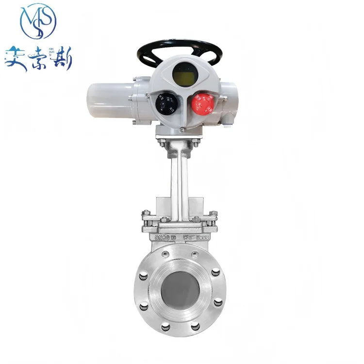 

COVNA Stainless Steel Double Flange Electric Actuated Motorized Gate Valve Multi Turn With Electrical Drive For Water Oil Gas