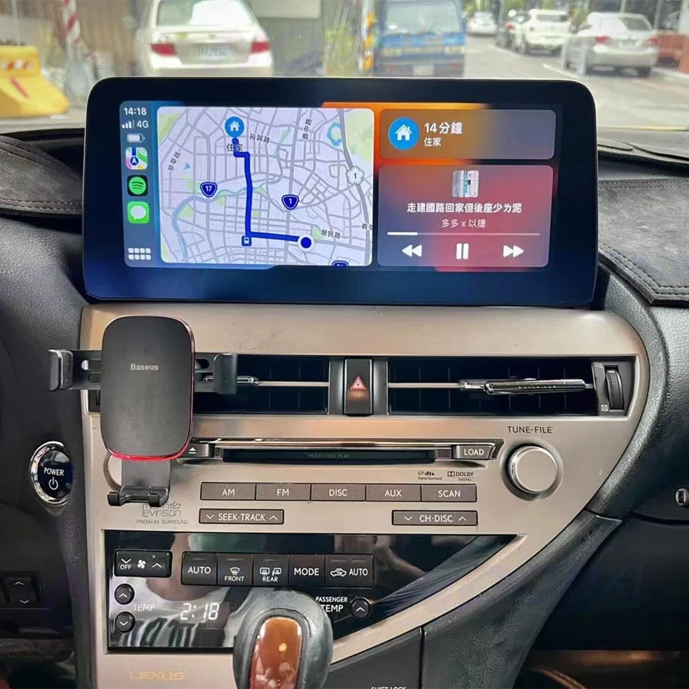 For Lexus RX450h Tesla Screen Car Radio Multimedia Player GPS Navigation Video 2 Din Android Head Unit 8 Core DSP Carplay