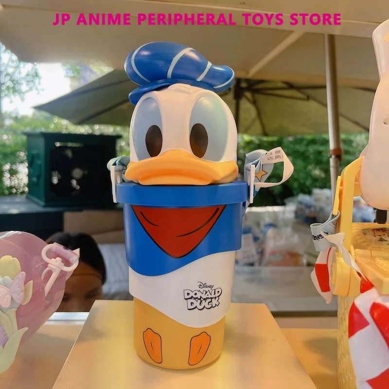 2024 Genuine Donald Duck Birthday Series Bucket Cute Cartoon Character Portable Shrink Bucket Children Birthday Xmas Gifts