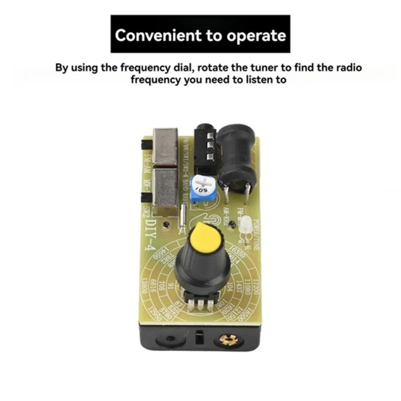 FEDI-FM/MW/SW Multi-Band 87-108Mhz Headphone Radio DIY Module Production Teaching Set