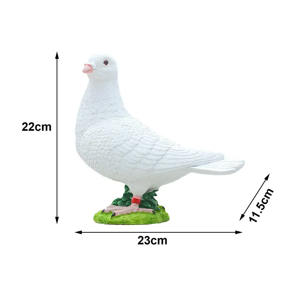  ピジョン 置物 ホワイト 楽天市場】【20%OFFクーポン】ガーデニング 鳥グッズ おしゃれ 動物