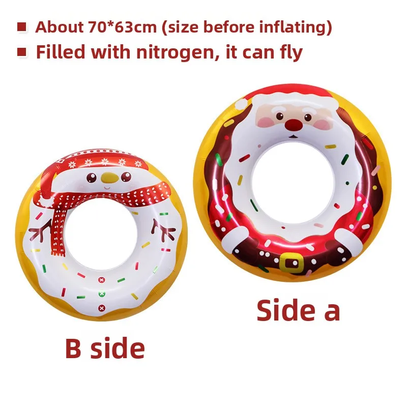 عيد الميلاد الديكور صور الدعائم لعبة بالون ثلاثي الأبعاد جولة سانتا كلوز ثلج الرنة الكرتون بالون كبير