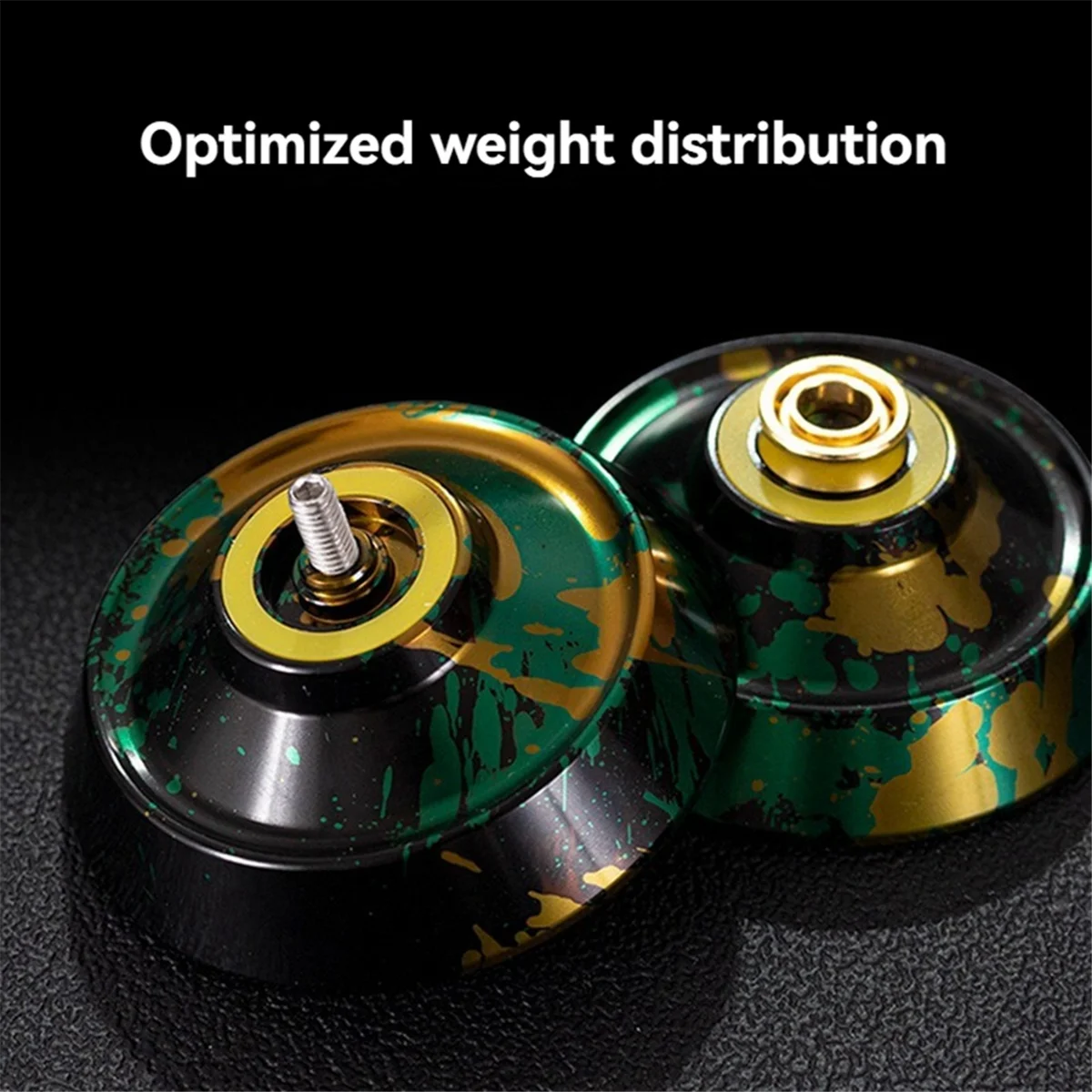 AA74 يويو معدني احترافي مع 10 محمل كروي يويو غير مستجيبة للأطفال والكبار والمبتدئين C