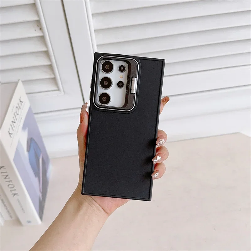 Kunststoff halter Handy hülle für Samsung Galaxy S23 S21 Fe S24 S22 Ultra Plus A05 A05S A15 A25 A35 A55 M54 M55 A34 Schutzhülle