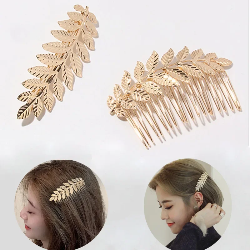 Metal Insert Comb Clip Hair Side Comb Straight Teeth Hairpin Hair Side Clip Bridal Wedding Veil Comb Hair Accessories Headwear