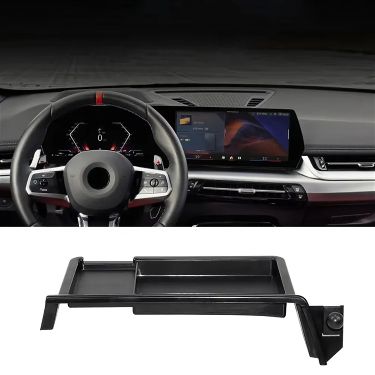 Center Console Navigation Screen Storage Box for X1 U11 2023 Dashboard Tray Phone Holder Mount