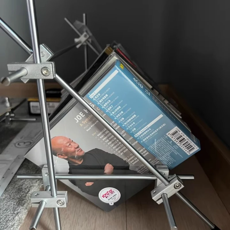 

Регулируемая подставка для CD-дисков Bauhaus, модульный органайзер для хранения музыкальных альбомов, игровых дисков PS4, геометрическая настольная полка для демонстрации