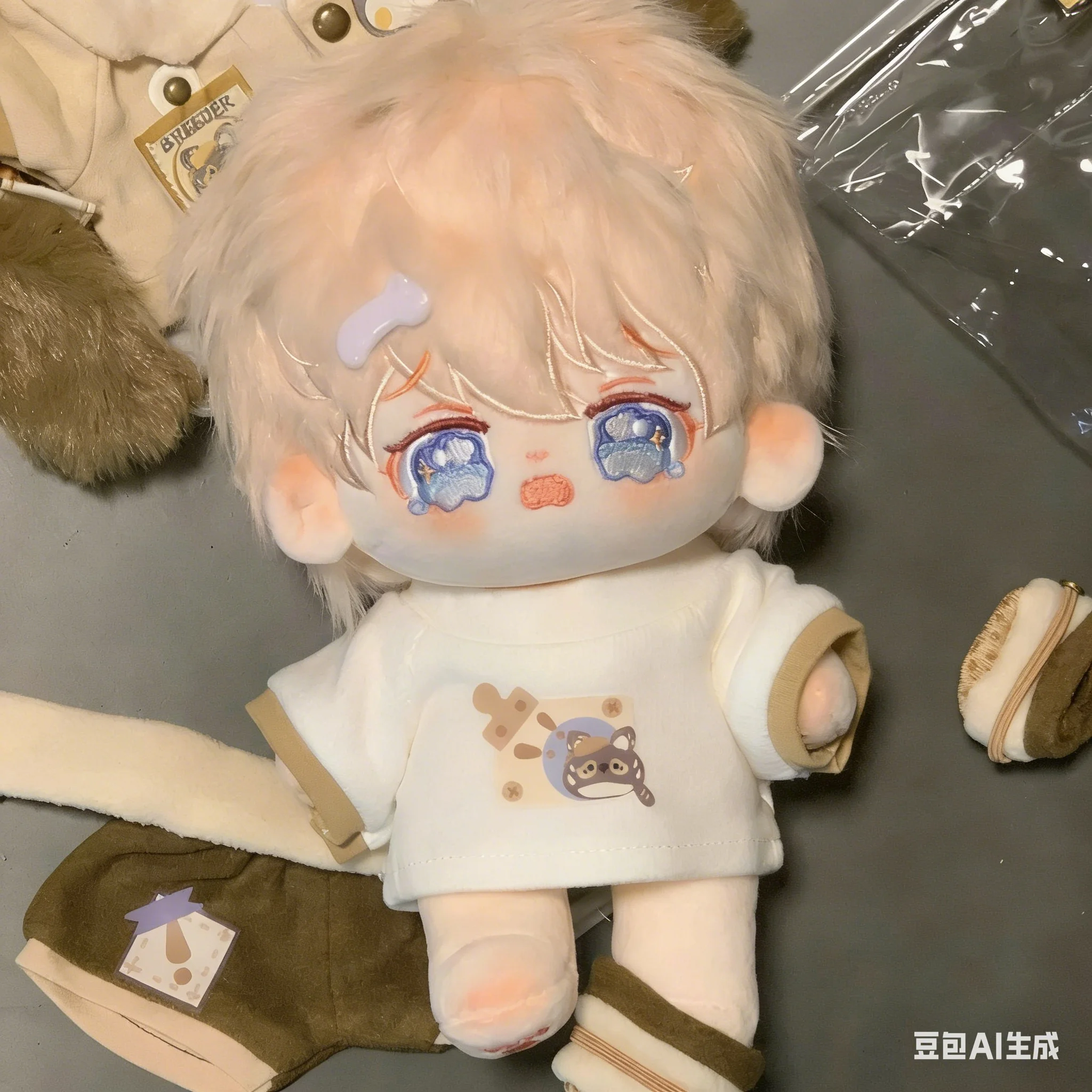 

Customized 20cm ROII Cotton Plush Doll Cute Stuffed Toy Boy Plushie Figure Keychain Pendant Anime Cosplay Gift