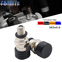 Motorcycle M5x0.8 Fork Air Bleeder Valves For GASGAS YAMAHA SUZUKI KAWASAKI HONDA CRF 250R 250X 250RX 450R 450X 450RX 450L 450RL