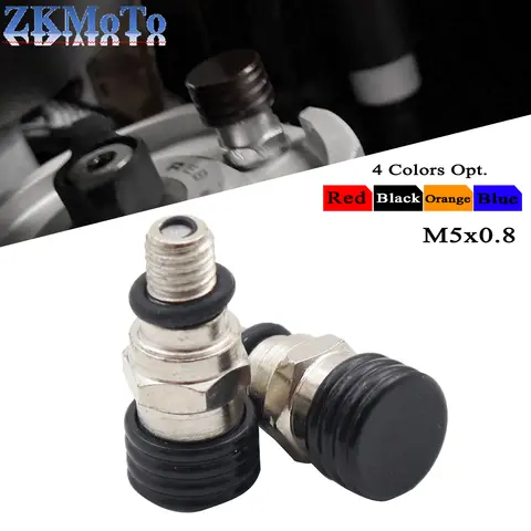 오토바이 M5x0.8 GASGAS 용 포크 에어 블리더 밸브 YAMAHA SUZUKI KAWASAKI HONDA CRF 250R 250X 250RX 450R 450X 450RX 450L 450RL