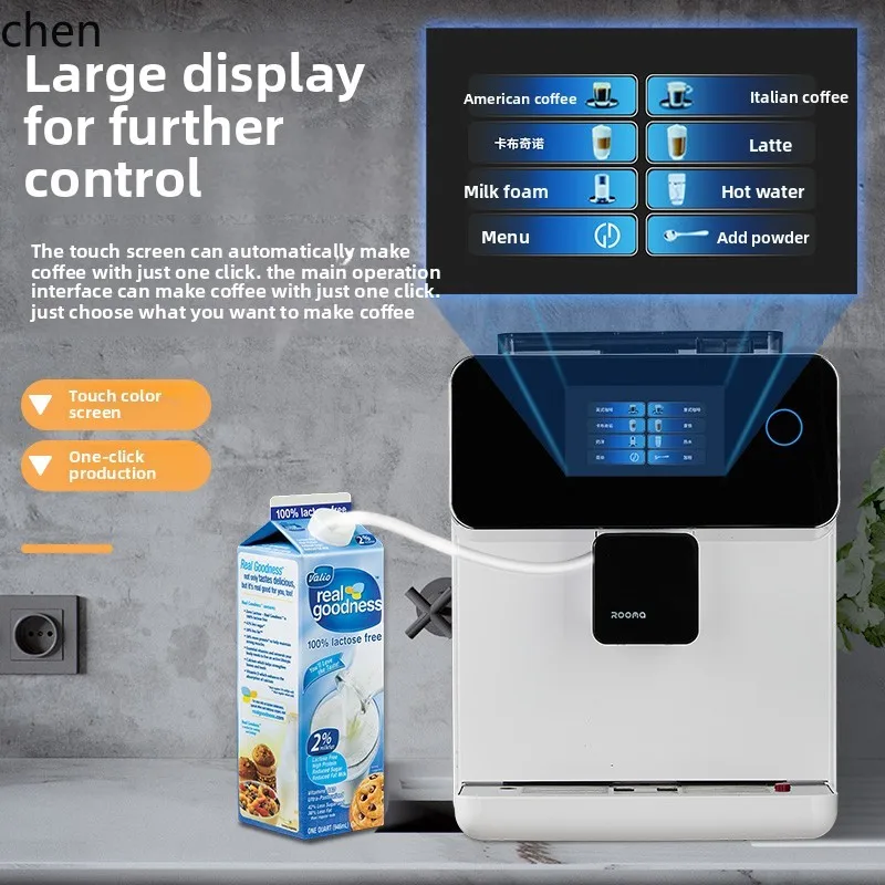 ZML touch screen one-click grinding automatic coffee machine steam home commercial office coffee machine