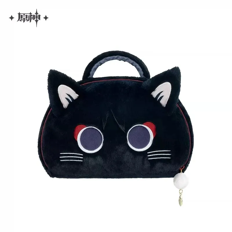 

Official Genshin Impact Wanderer Meow Plush Storage Bag Cosmetic Bag Fairy Tale Cat Series Xmas Gifts