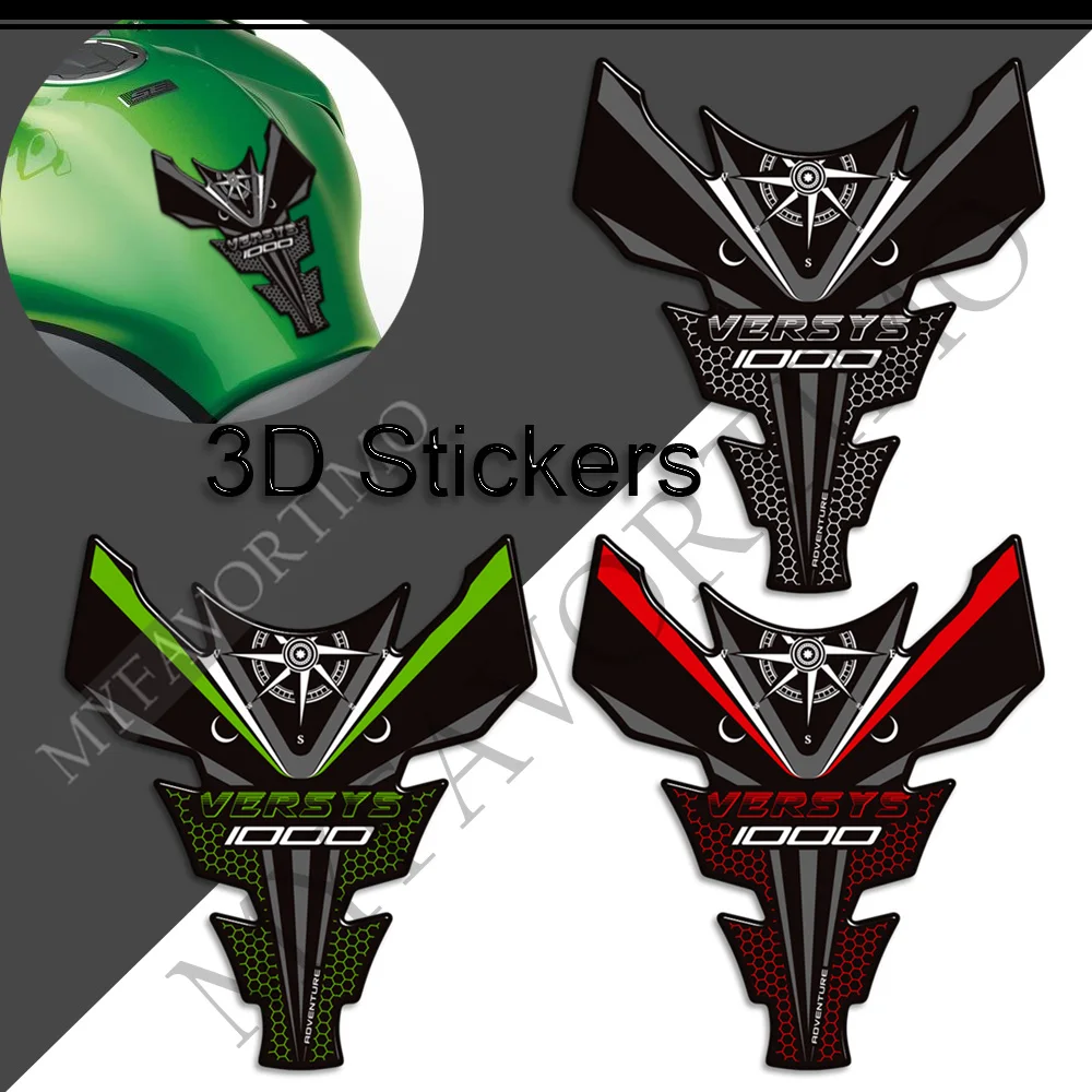 

Motorcycle For Kawasaki VERSYS 1000 SE LT Touring Luggage Cases Side Decals Protector Tank Pad Gas Fuel Oil Kit Knee Stickers