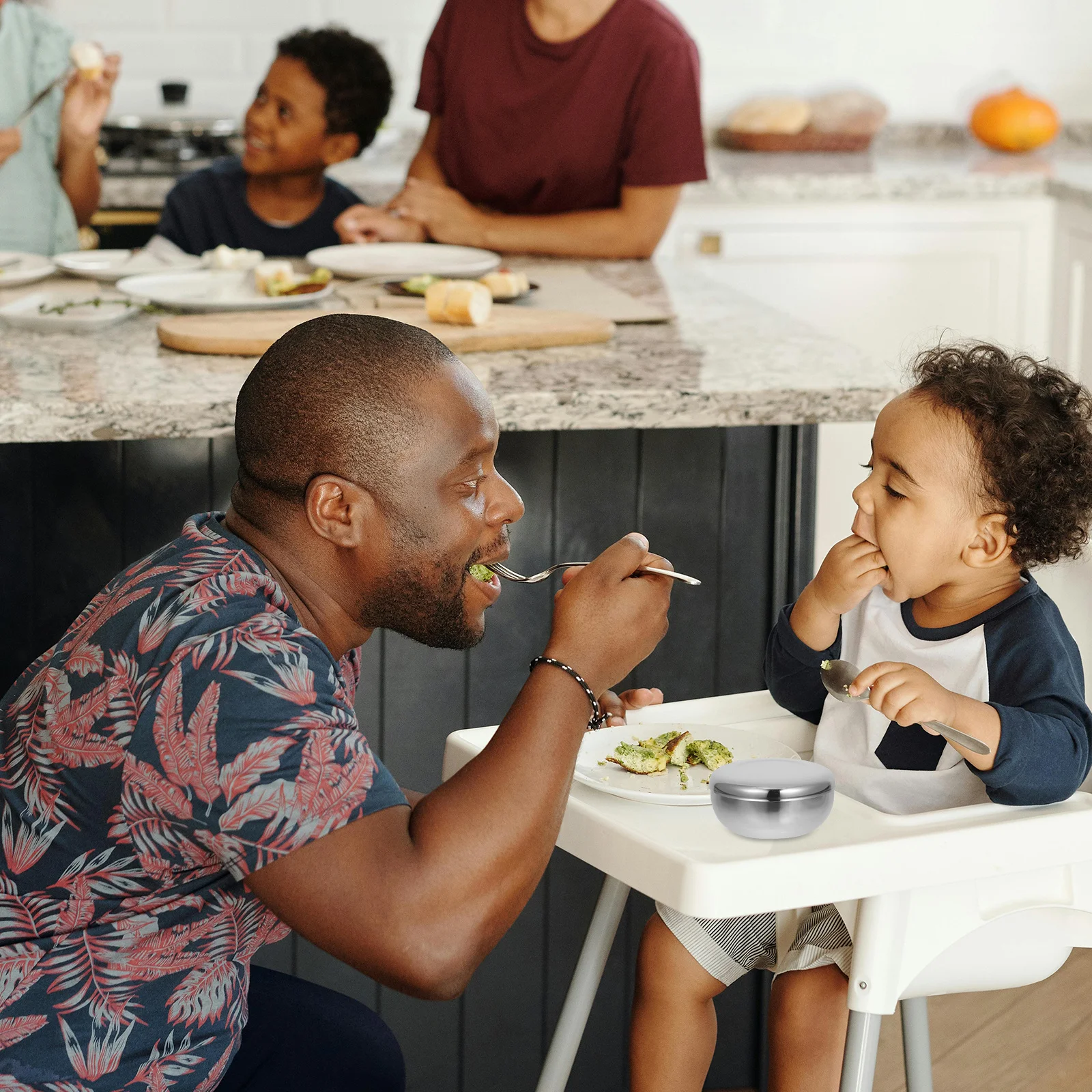 وعاء أرز من الفولاذ المقاوم للصدأ مع غطاء شوربة كورية تقليدية لسلطة المعكرونة وعاء حلوى معزول أوعية تحضير معدنية #1