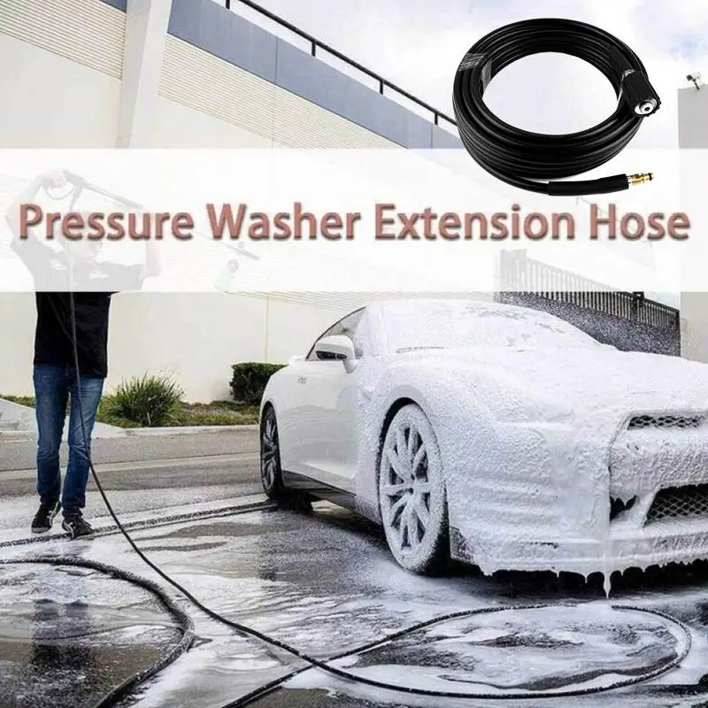 Car Wash Pressure Washer Hose Garden Washer Hose Anti-twist Design Quick Connect High-Pressure Truck Wash Hose For Floors