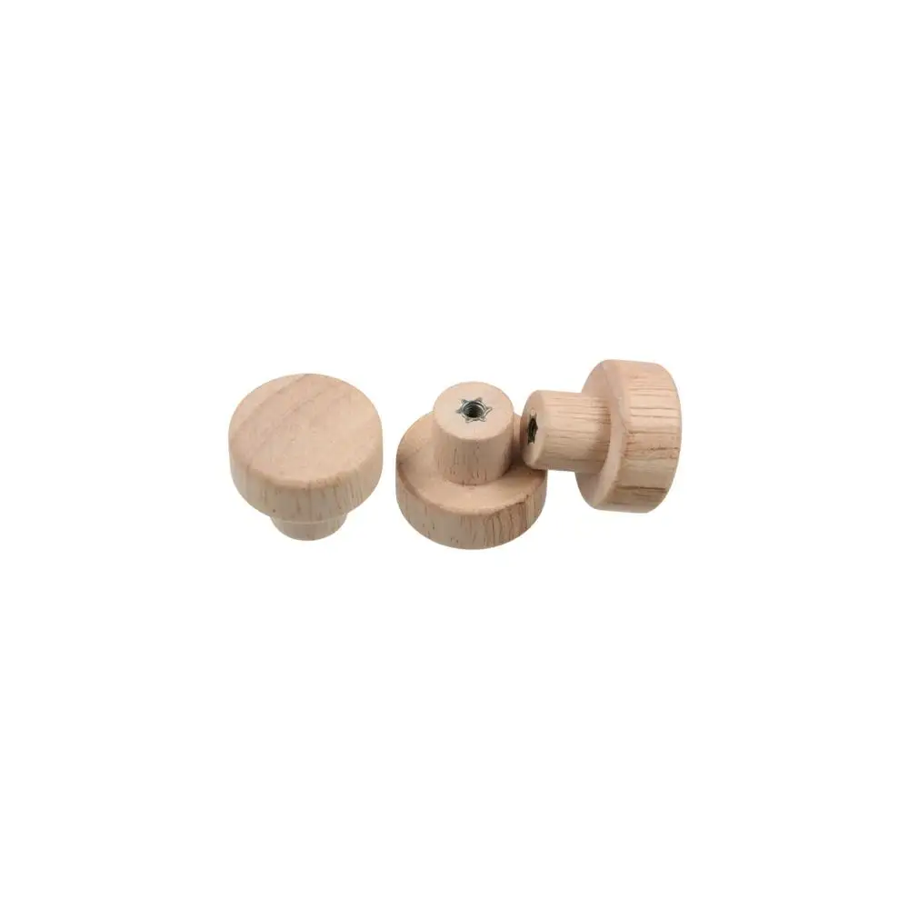 Wooden Wood Home Accessory With Screws Cupboard Shoe Box Furniture Hardware Door Pull Knobs Cabinet Pull Handles Drawer Knobs