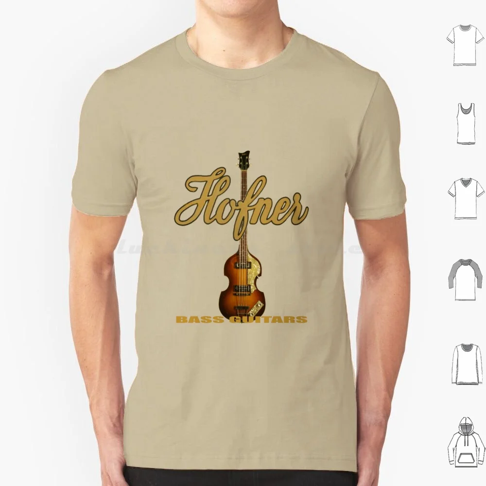 Vintage Classic Original Hofner Violin Electric Beatle Bass Guitar Sixties T Shirt Cotton Men Women DIY Print Bass Hofner