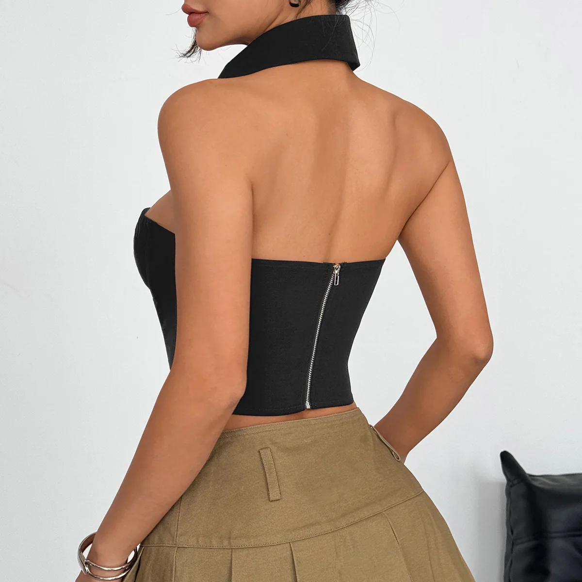 Sexy emagrecimento leopardo impressão bandeau topo anel de aço fibra ajuste crossbody strapl colheita topo bal ort comprimento commute sle