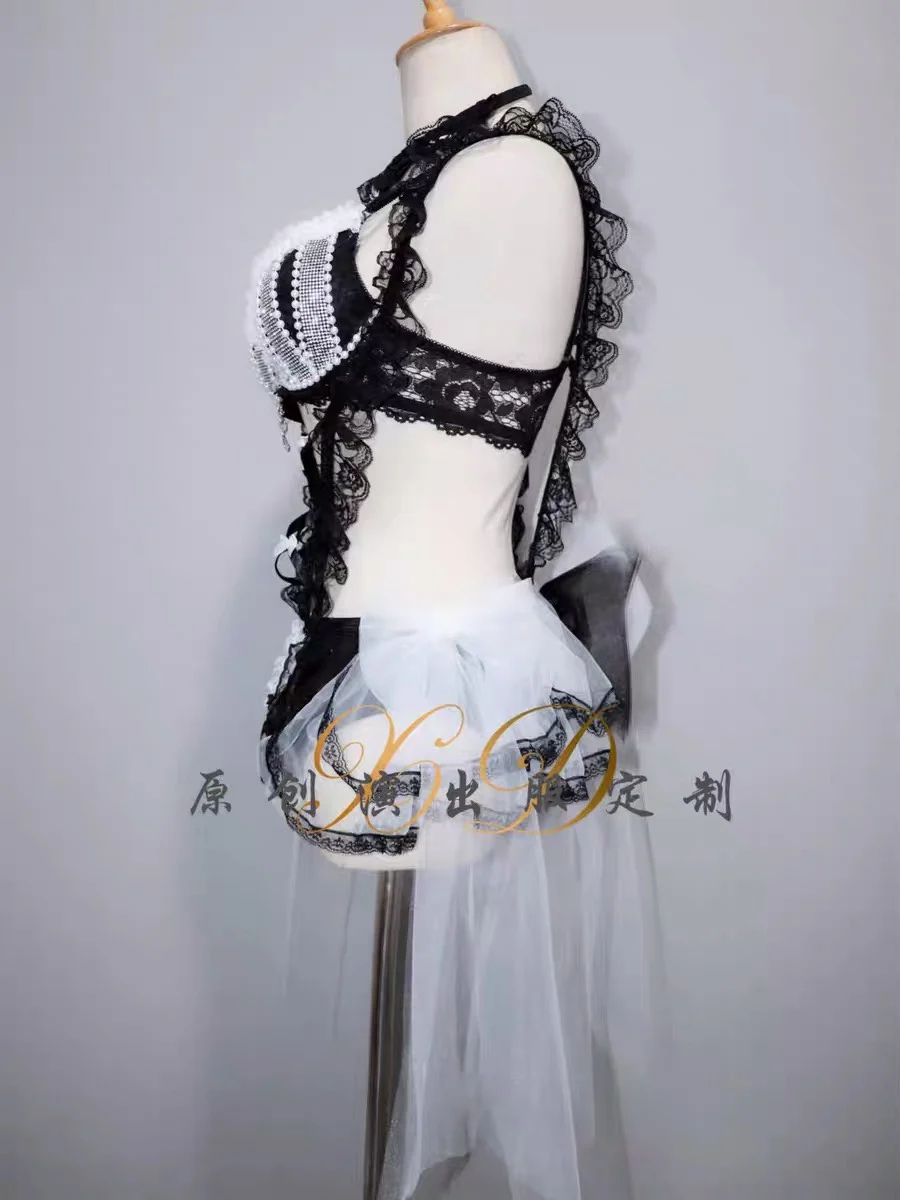 2025年ホットセール新作ナイトクラブバーセクシーでキュートな女の子向けバウンス電動シラバスセットファッションパフォーマンス服yj515