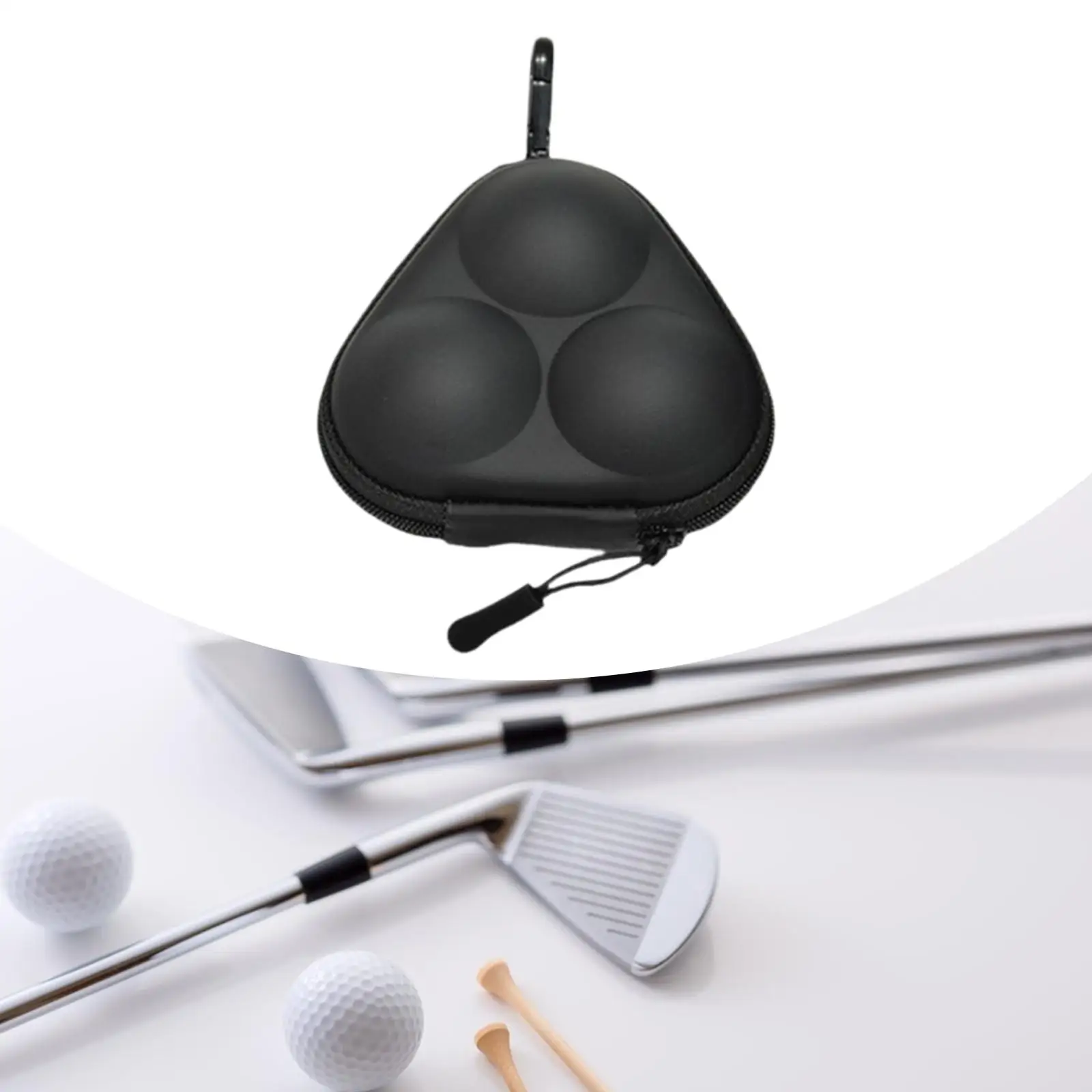 Golf Ball Pouch Storage Holder Flexible PU Leather Golf Sport Accessories Belt Bag for Outdoor Training Women Golfers
