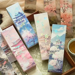 Zaomo Bookmark Jiangshan Painting Series High Beauty Chinese Style Poetry and Painting Student Reading Label Card