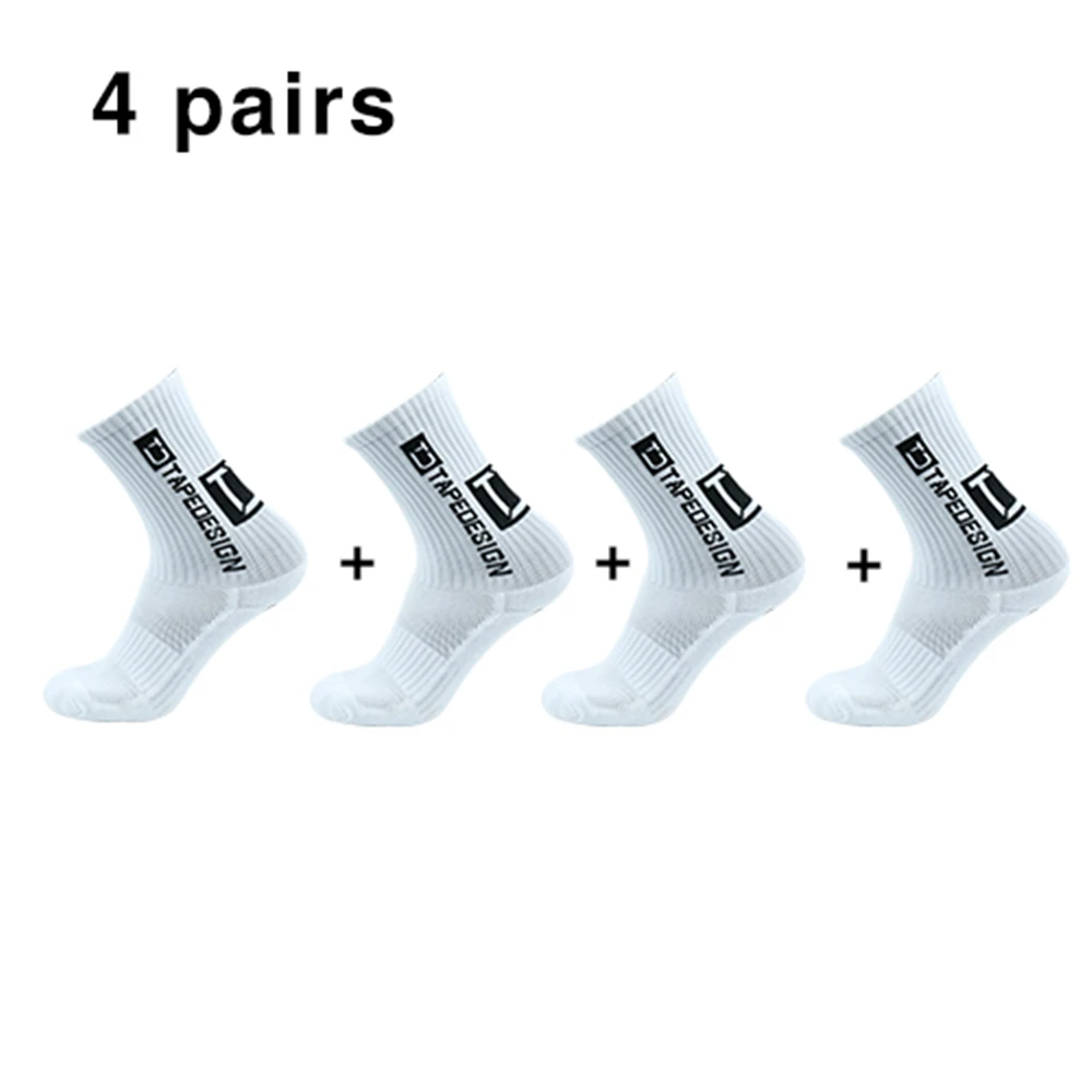 4Pairs/Lot UGUPGRADE 2022 New ANTI SLIP Football Socks Mid Calf Non Slip Soccer Cycling Sports Socks Mens Sock EU38-44