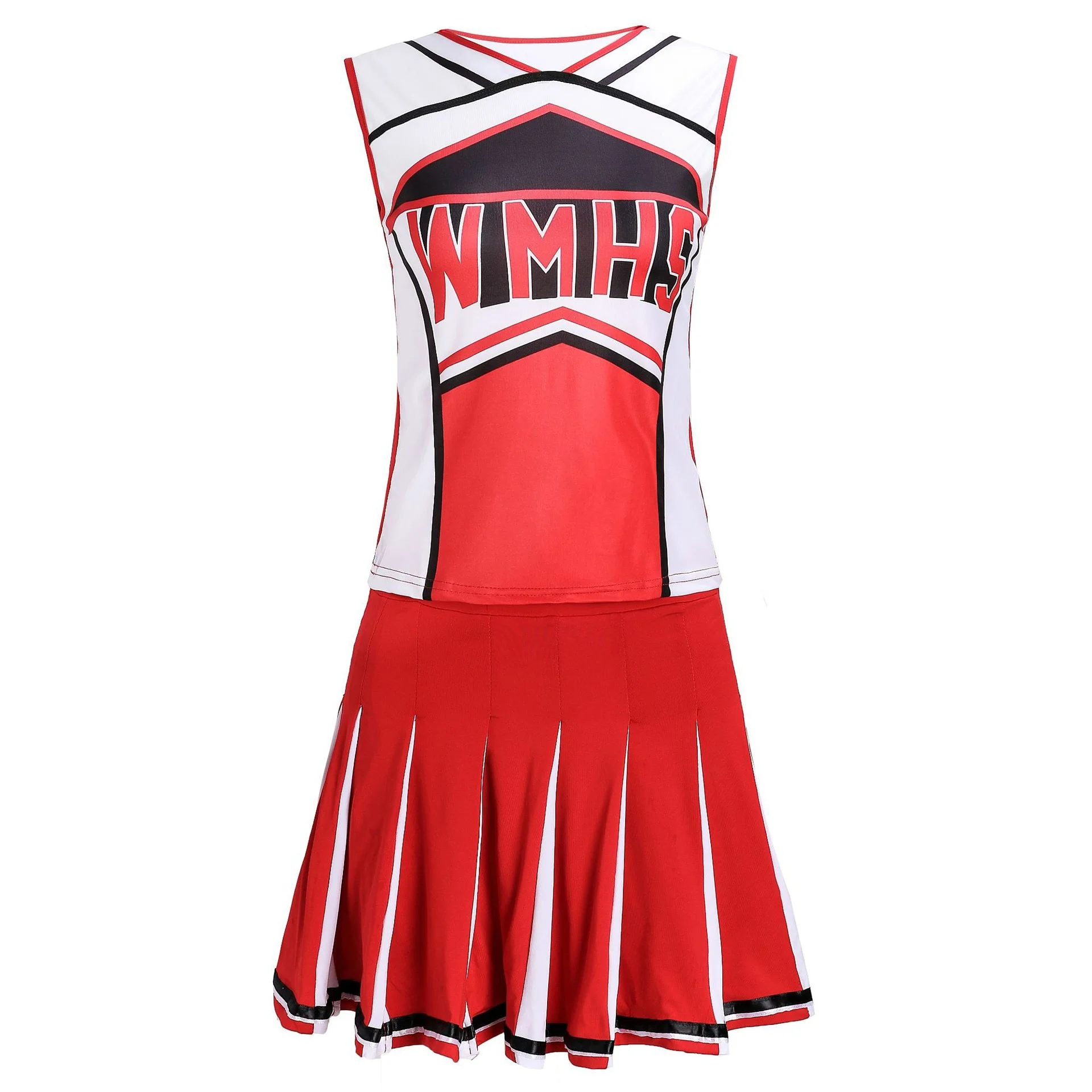 Girl Cheerleader Costume Glee Style Cheerleading Varsity Cheerleader Cheerios Costume Fancy Dress Uniform High school Glee Club