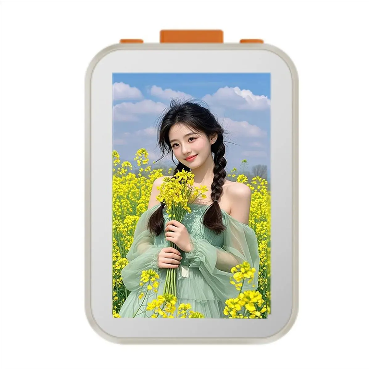 “QUALITY EXCELLE“-X40H Wireless Selfie Monitor for & Android Bluetooth Focus Adjustment for Vlogging White