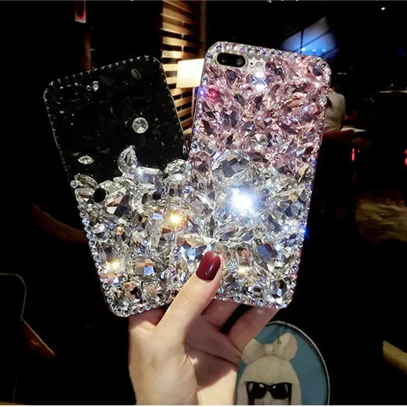 Moto G04S Bling Stone Case For Motorola Moto Edge 50 Pro Fusion Neo G24 G34 G85 G04  Etui Na Telefon Rhinestone Fundas