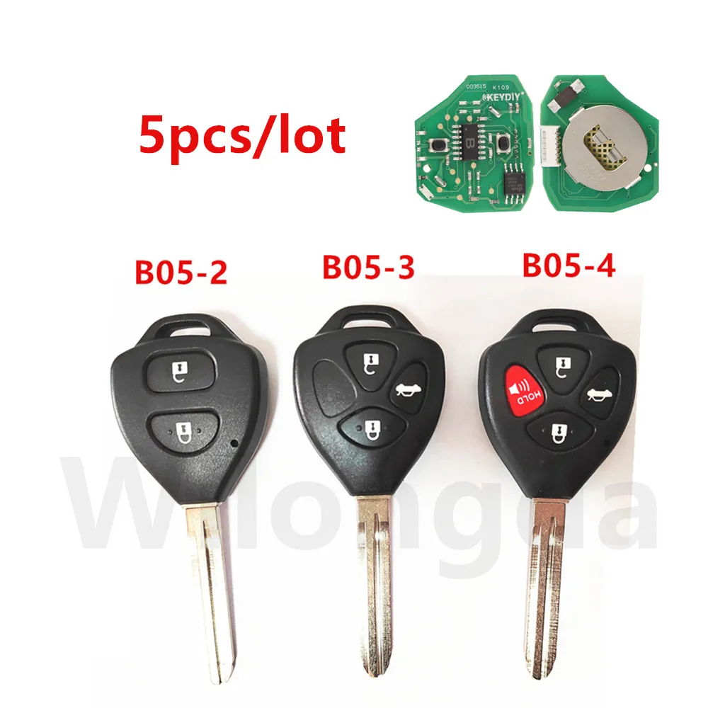 

5pcs/lot Keydiy B05-2 B05-3 B05-4 Remote Key 2/3/4 Buttons KD Universal B Series Remote Key for KD900 Kd-x2 KD Mini