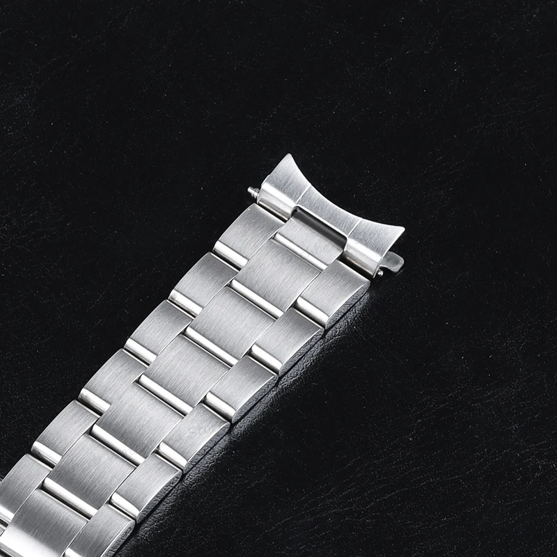 2PCS ปลายโค้งสําหรับ Seiko SKX007 SKX009 20 มม.22 มม.สําหรับ Jubilee สแตนเลสสตีลอะแดปเตอร์นาฬิกาอุปกรณ์เสริม