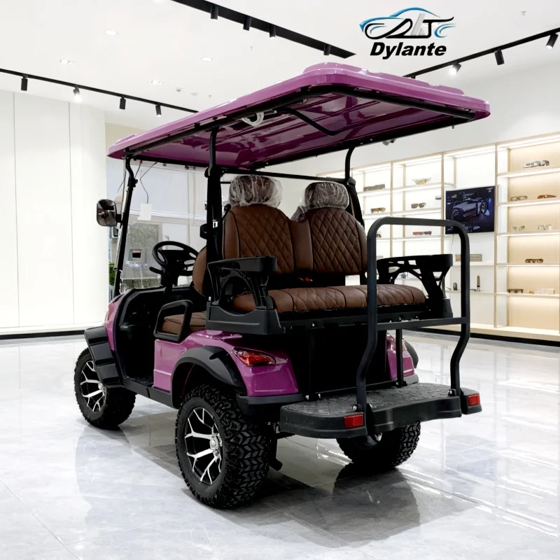 Carro de Golf eléctrico potente y rápido para adultos, 2, 4, 6, 8 plazas, 48V, 60V, 72V, carrito de Golf todoterreno, coche de turismo eléctrico