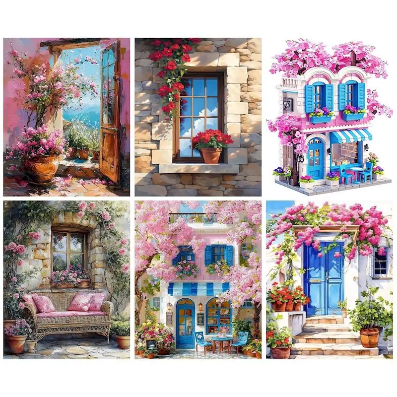 CHENISTORY Painting By Numbers For Adults Handpainted Number Painting Acrylic Paintings Diy Ideas Coloring By Numbers Home Decor