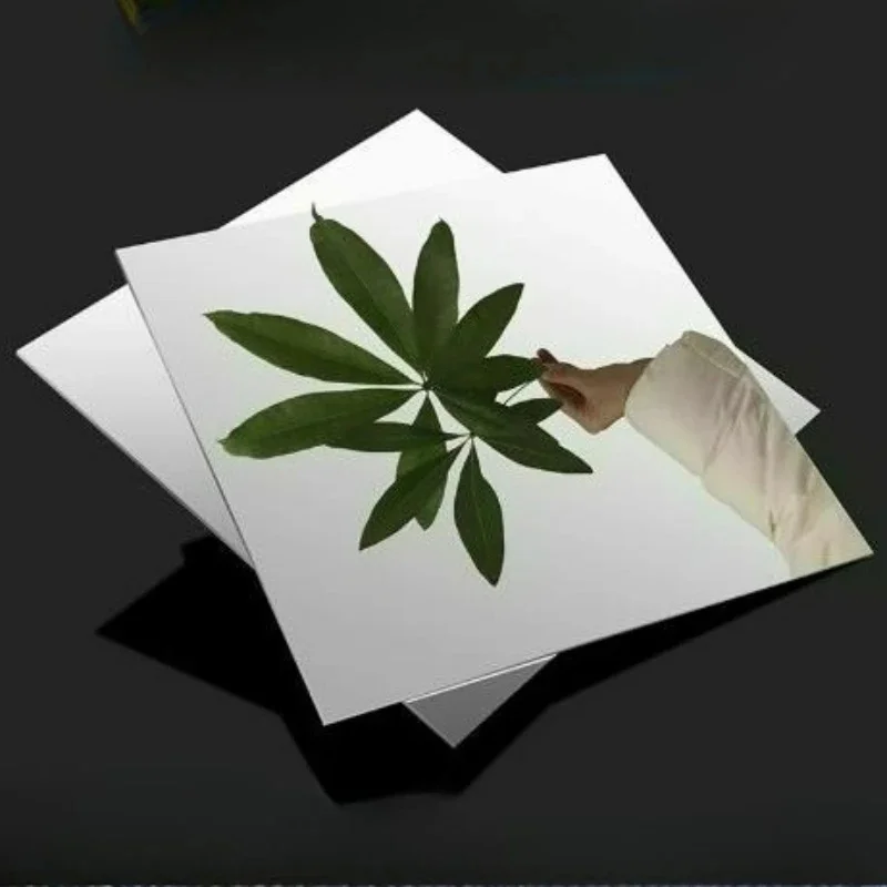8K Mirror 304 Stainless Steel Plate 0.5-2mm High Gloss Sheet 1/2Pcs For Architectural Elevator Interior Signage Decor
