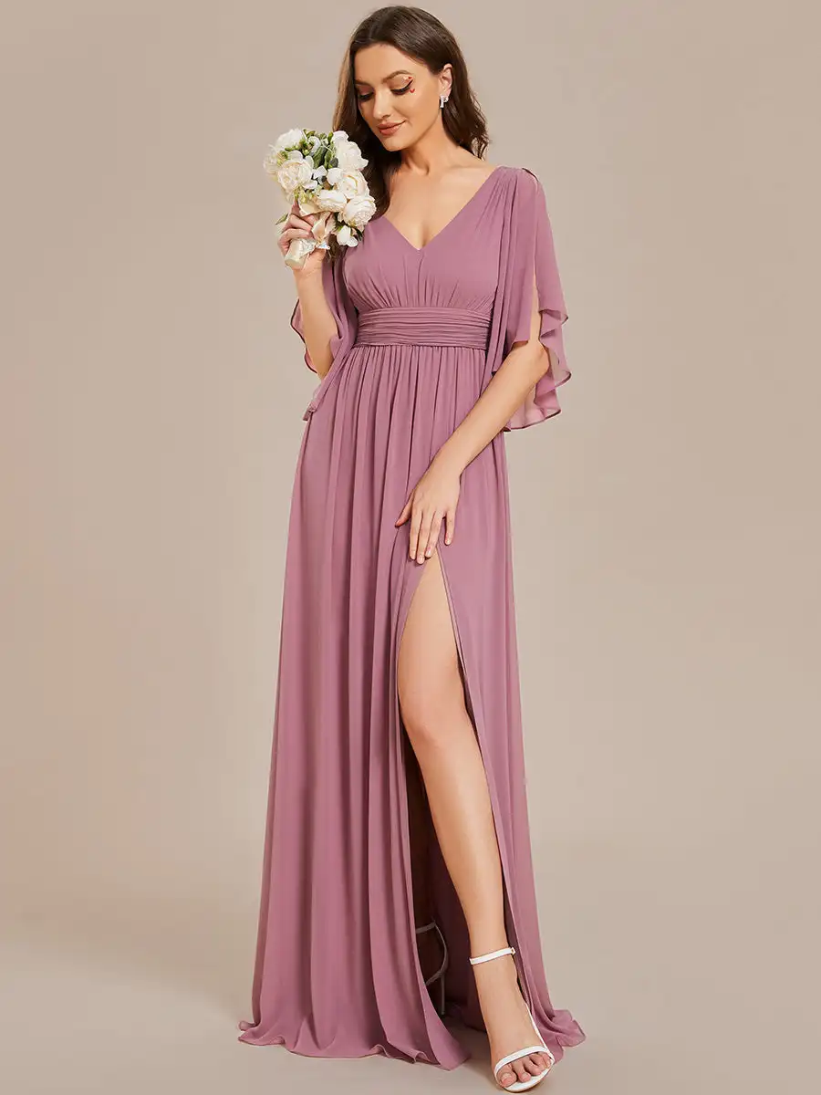 baziiingaaa-vestido-de-fiesta-con-cuello-en-v-y-cinturon-plisado-vestidos-de-dama-de-honor-de-gasa-vestido-de-noche